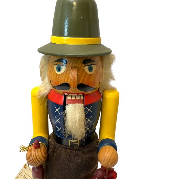 Large Holiday Nutcracker Holding Grapes and Bottle Target Limited Edition 2009 - Picture 2 of 15